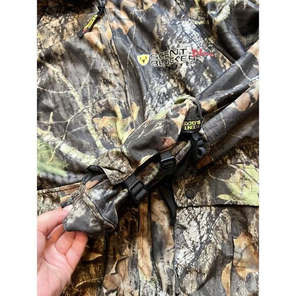 Scent Blocker Pro Mesh Face Cover Full Zip Mid Wieght Mossy Oak Jacket Large - Picture 2 of 10